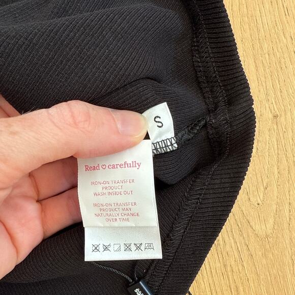 Three Times - Heart Stud Sleeveless Tank in Black & Gray - Picture 2 of 4